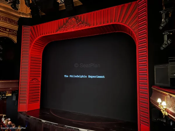 The view from Dress Circle A4 at the Phoenix Theatre, London for Stranger Things: The First Shadow