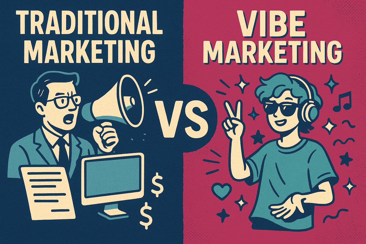 traditional and vibe marketing