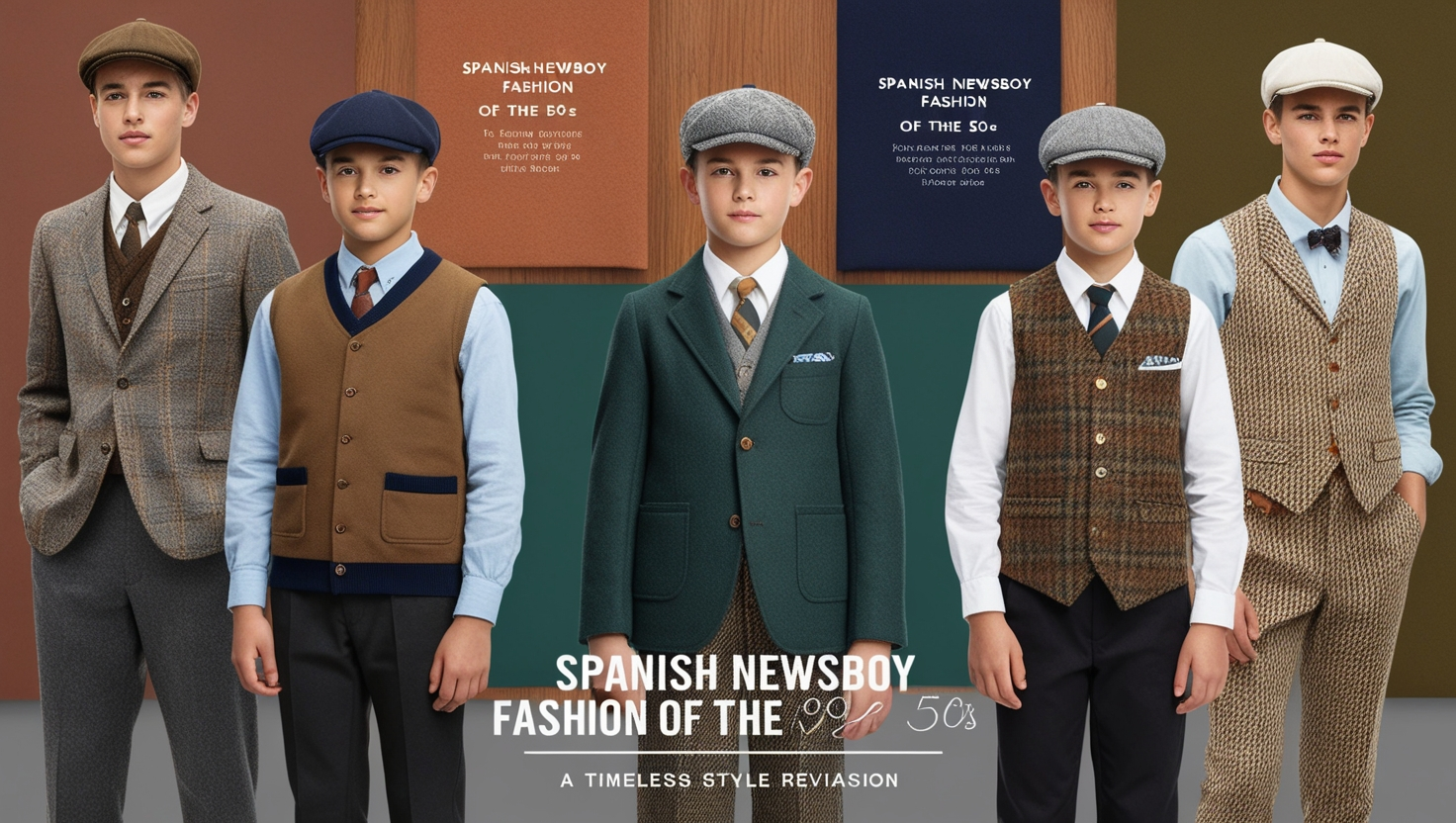 Spanish Newsboy Fashion 50s