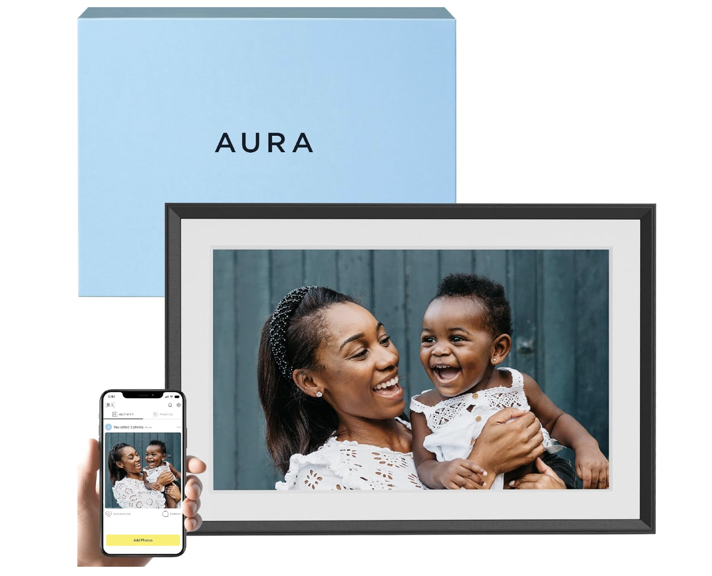 Digital Photo Frame Pre-Loaded with Family Memories