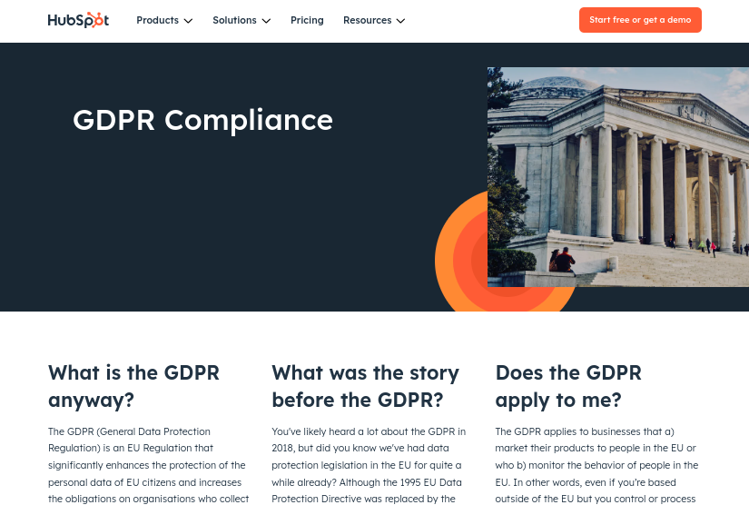 Hubspot gdpr