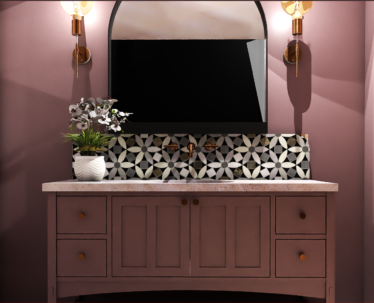 Cinnamon Slate Vanity