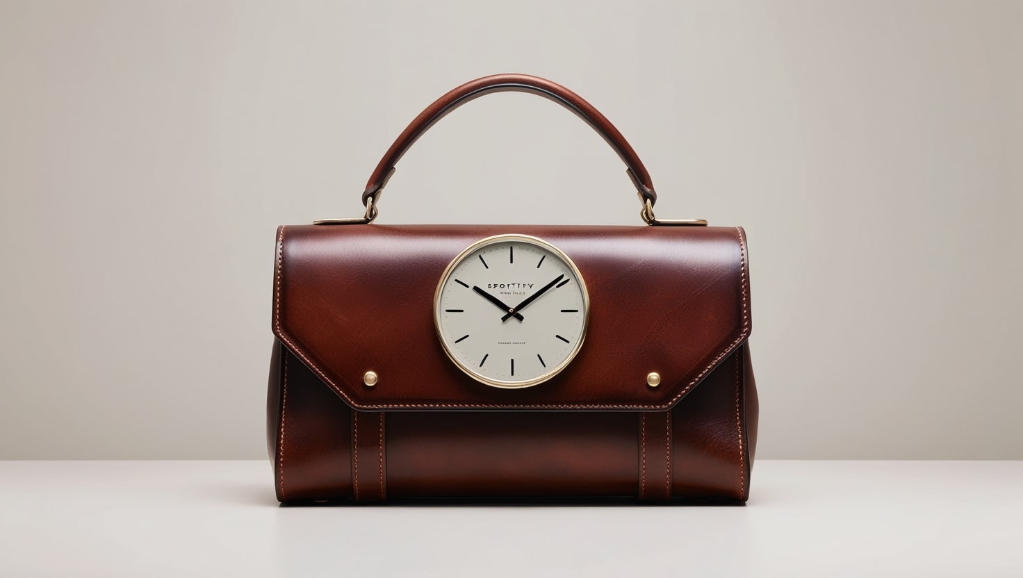 the Desgranges Leather Clock Bag