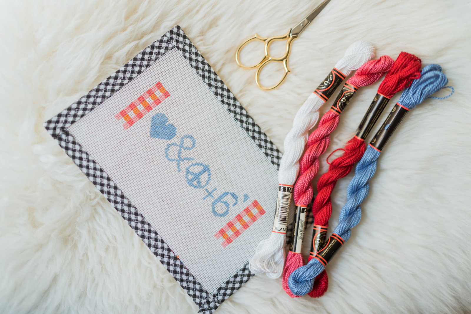 needlepoint stitch art and threads