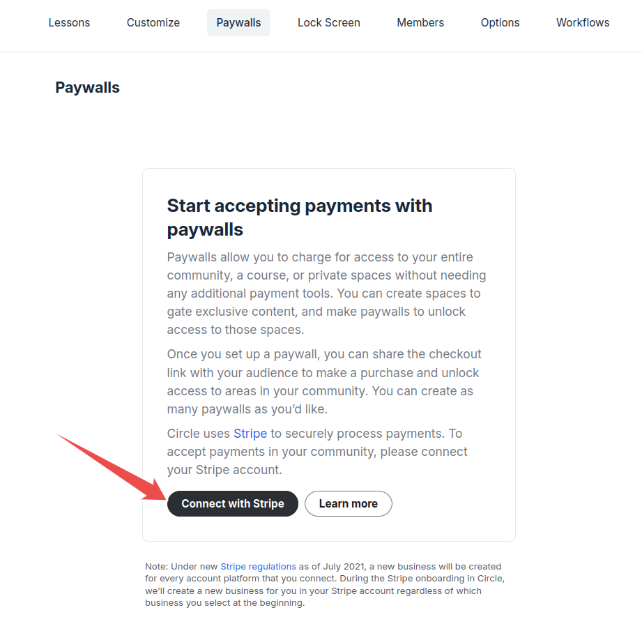 circle stripe integrations