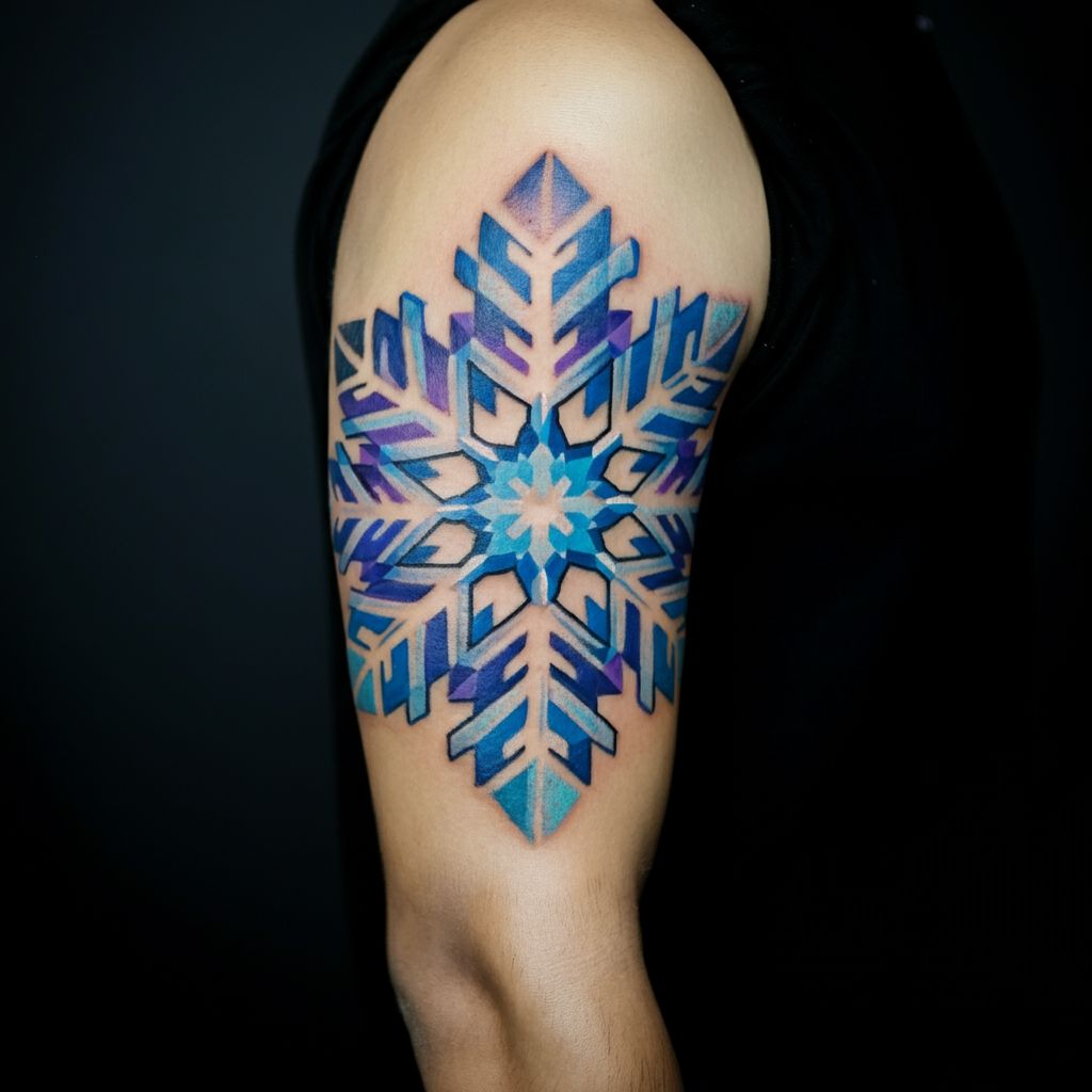 Snowflake Tattoo on arm