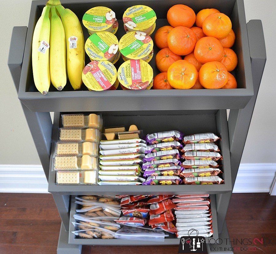 snack stationoffice pantryOffice snacks for employeesoffice snack barsnack areaStaff Snack Bar Ideas