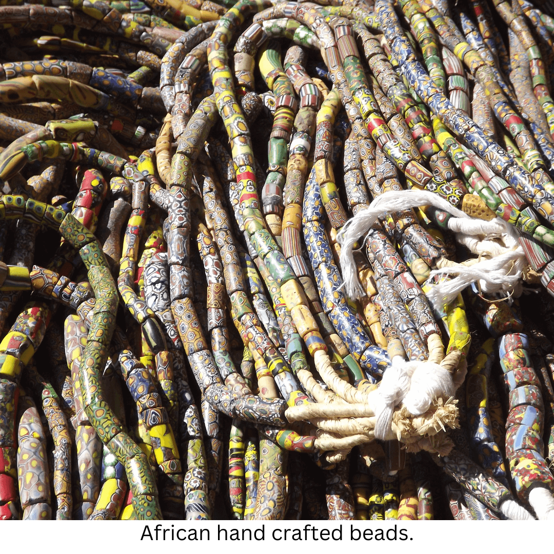 African hand crafted beads.