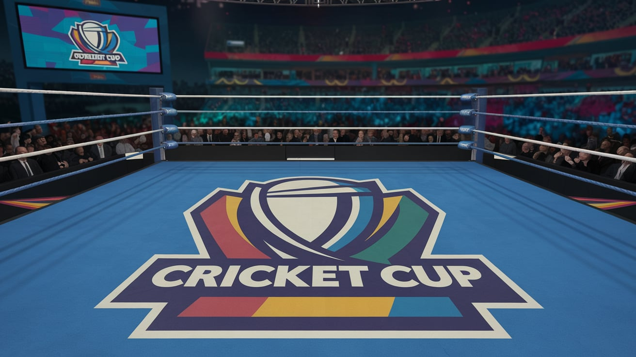 Cricket Cup Logo PNG Wrestling Transparent