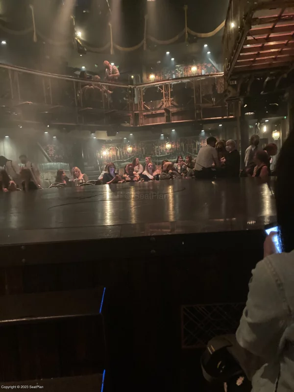 The view from Main Floor Table 4, Seat 1 at the Hippodrome Casino for Magic Mike Live