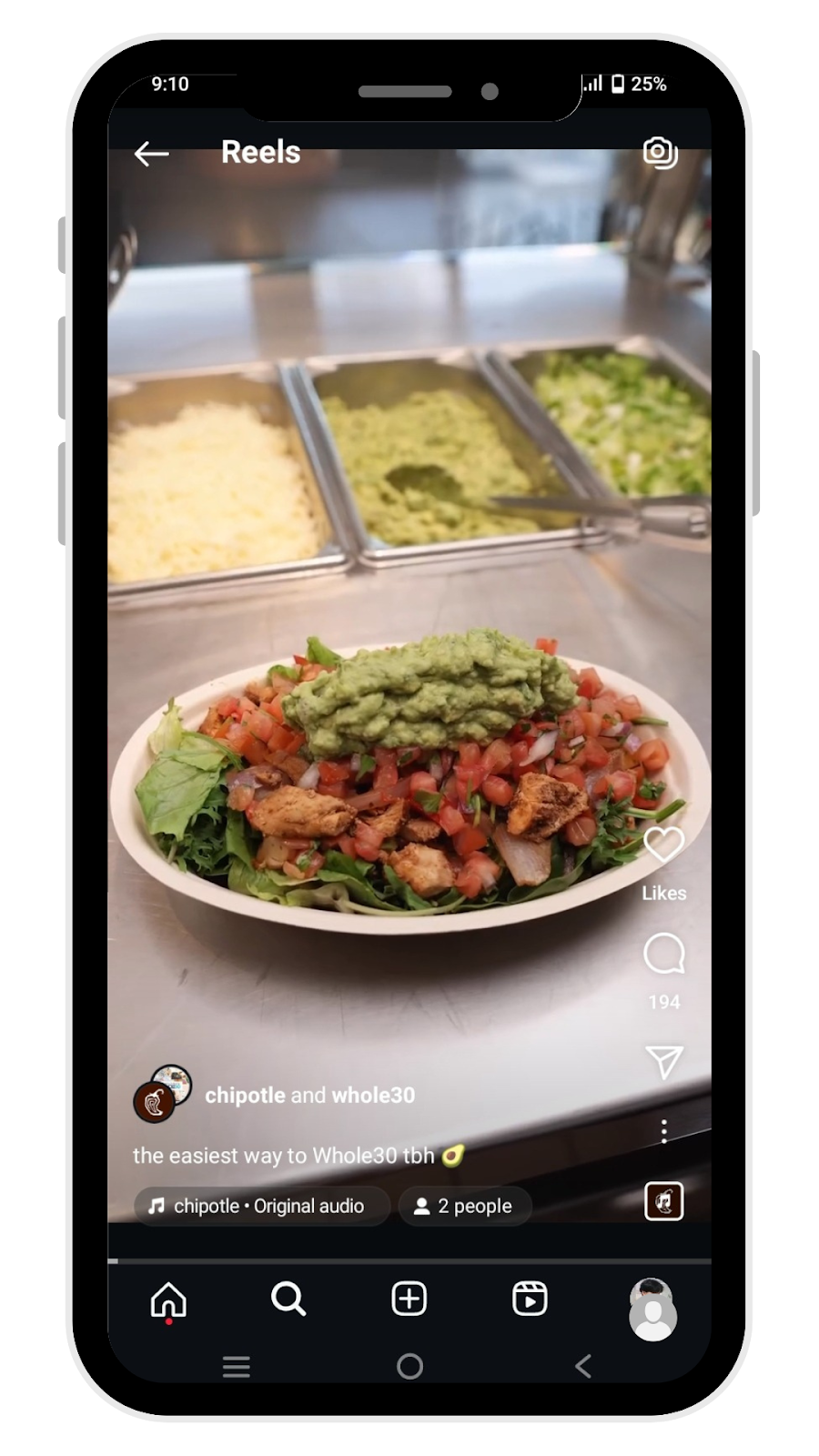 Micro videos example: Chipotle