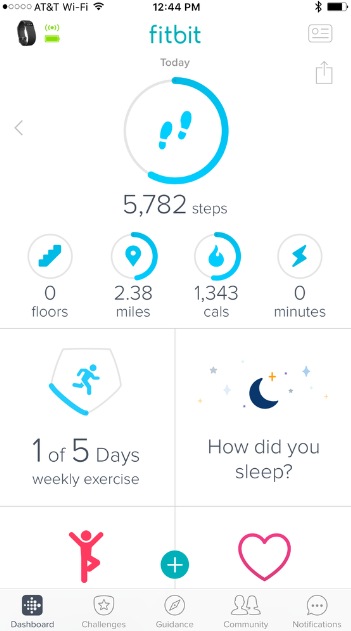 Fitbit walking