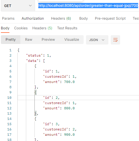 Spring Data JPA greater than or equal to