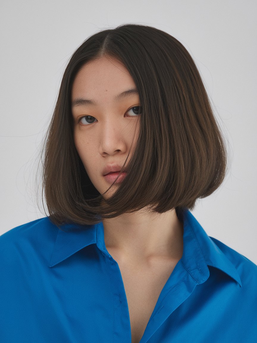 15. Disconnected Chin-Length Bob