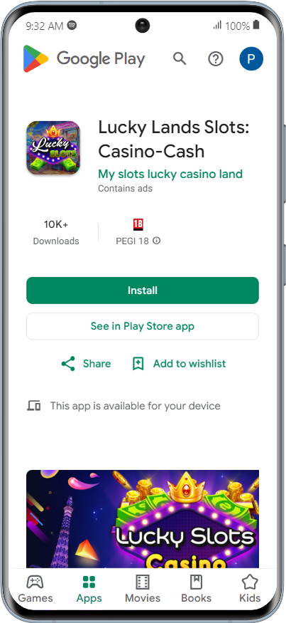 Download LuckyLand Slots App
