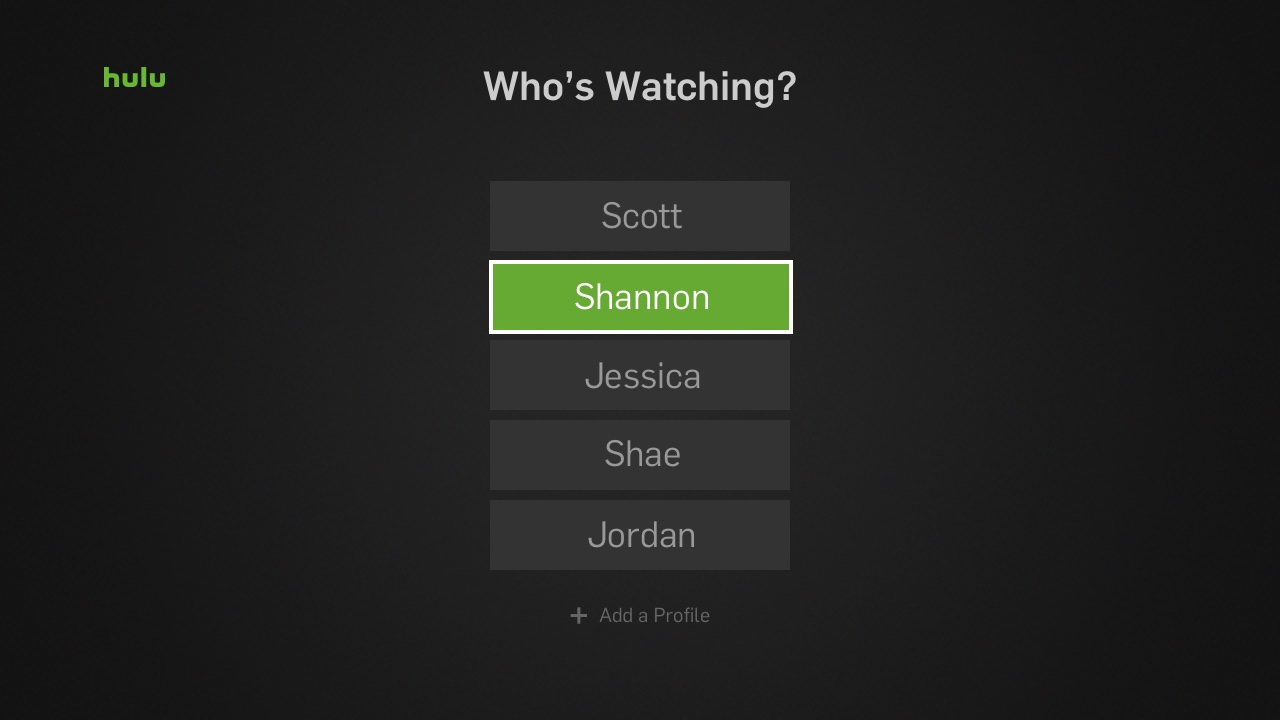 Hulu Profile Settings