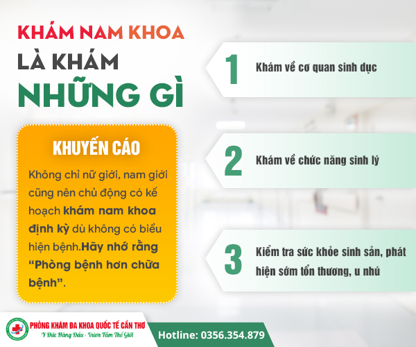 khám nam khoa là khám những gì