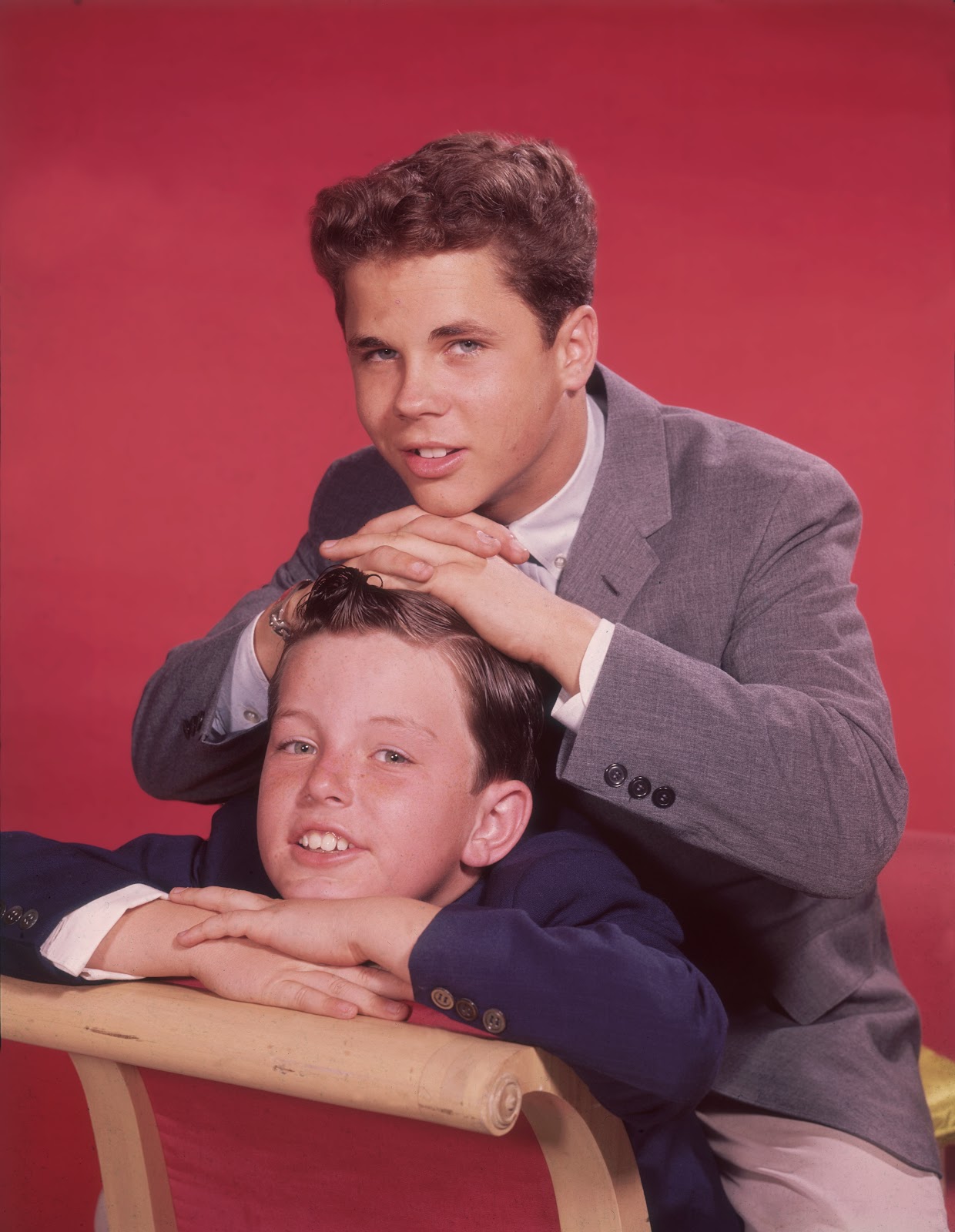 The "Leave It to Beaver" star with his castmate, circa 1957. The show, which aired from 1957 to 1963, followed the lives of a wholesome suburban family, capturing the ups and downs of childhood and family life in America. | Source: Getty Images