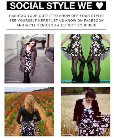 best ugc email examples