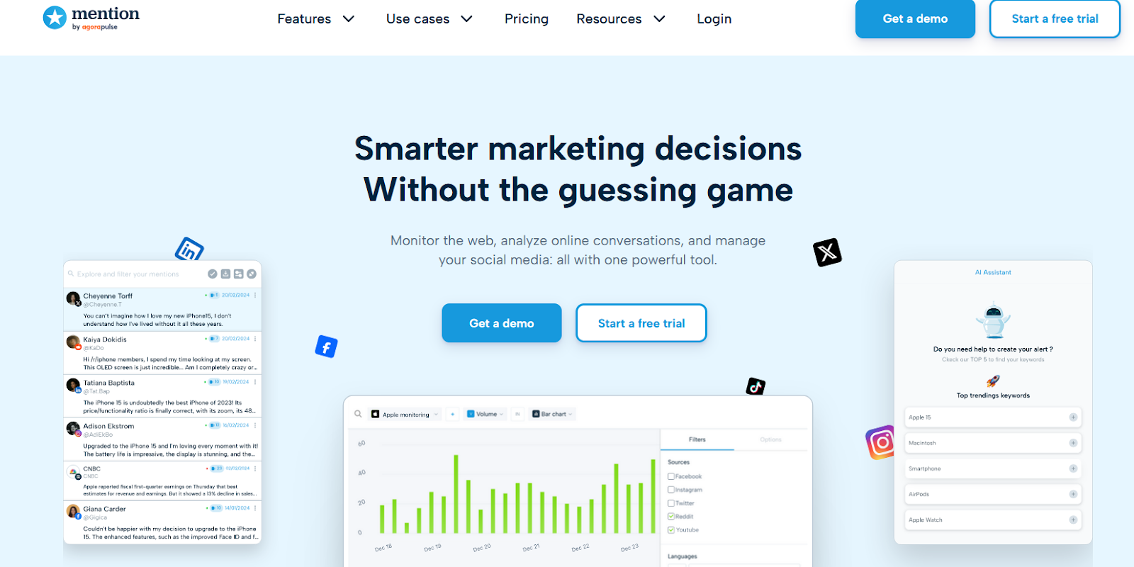 Mention website home page