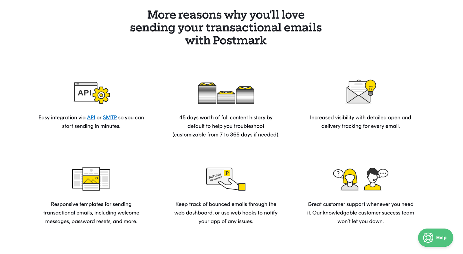 postmark transactional email features