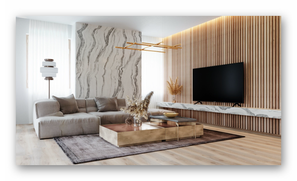 wood in interior design in Dubai