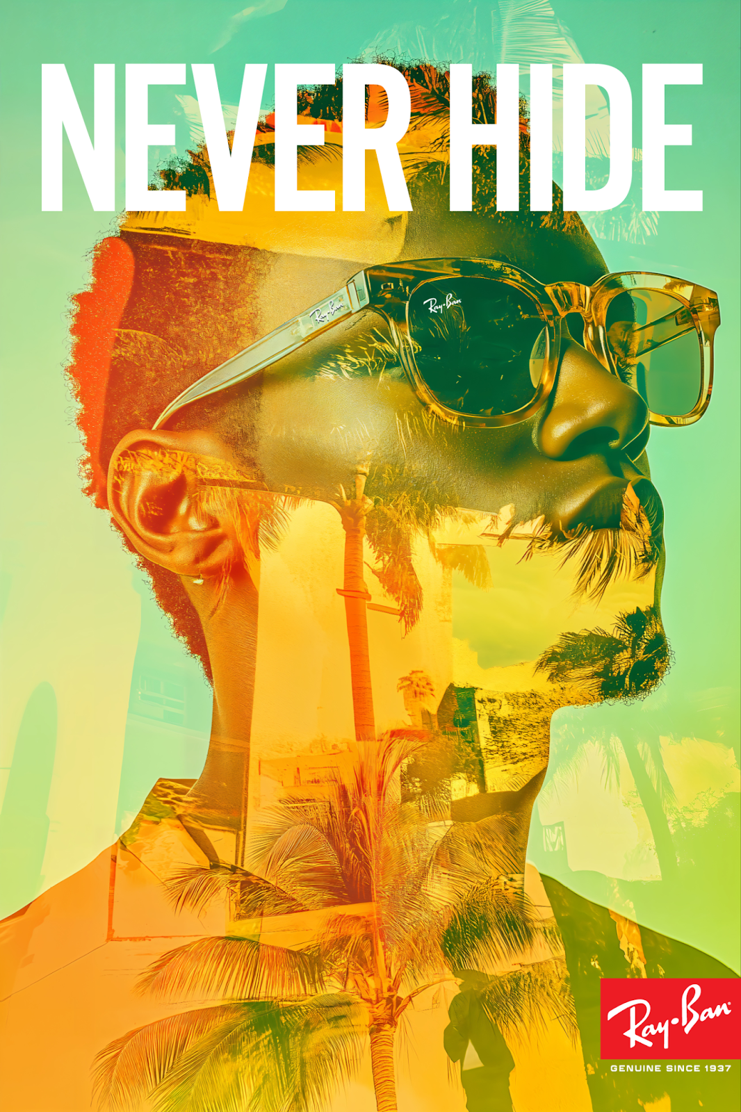 Image from the Ray-Ban’s Bold Reimagination of Poster Design article on Abduzeedo