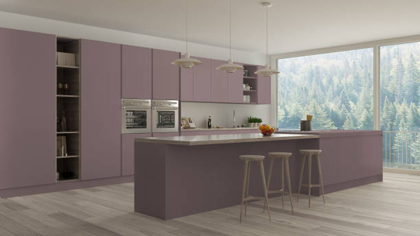 purple kitchen