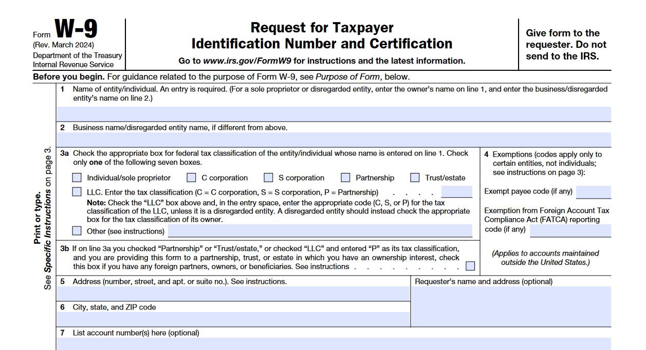 Irs Forms W 9 Vs 1099 Understanding The Differences