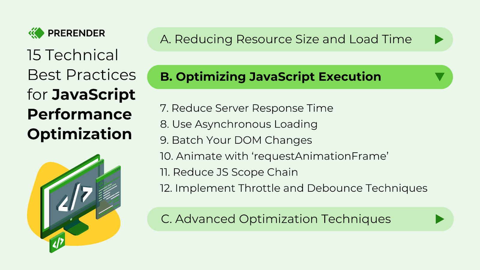 How to optimize JavaScript execution 