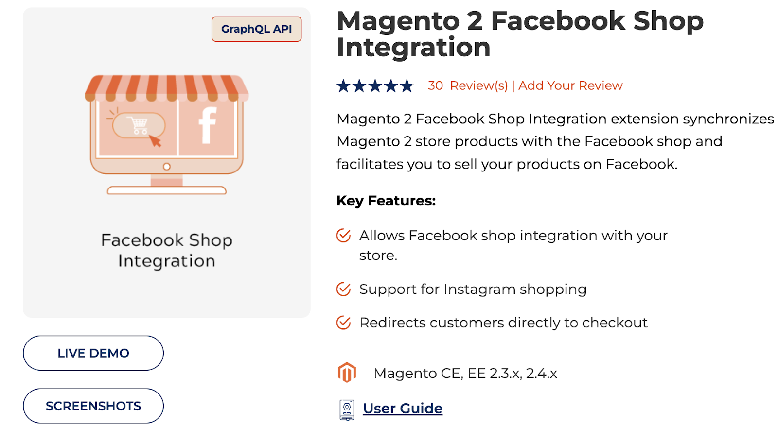 Magento 2 Facebook/Instagram Shop
