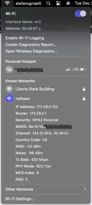 Troubleshooting WiFi settings