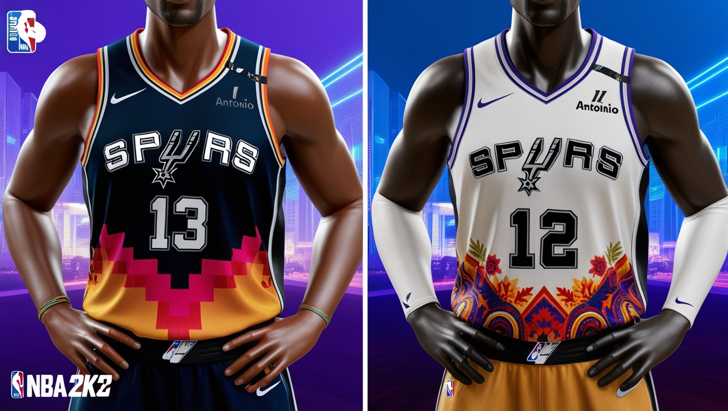 NBA 2K23 San Antonio Spurs City Jersey Recolor