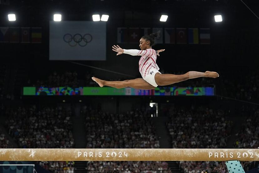 Simone Biles en los Juegos Olmpicos de Pars 2024.