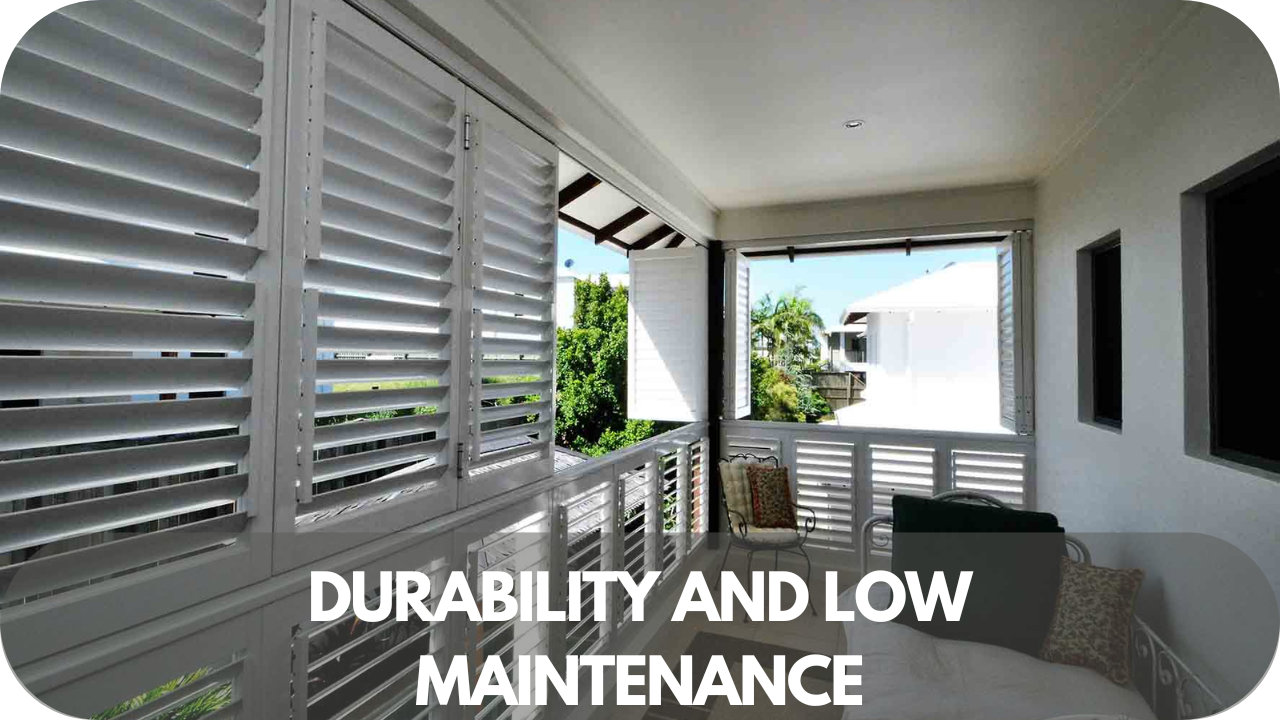 Durable low-maintenance shutters