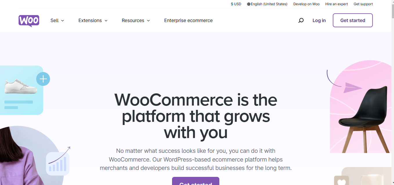 a screenshot of woocommerce plugin when  to creating an author website on wordpress