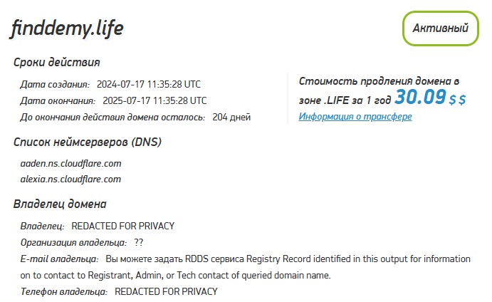 FindDemy домен