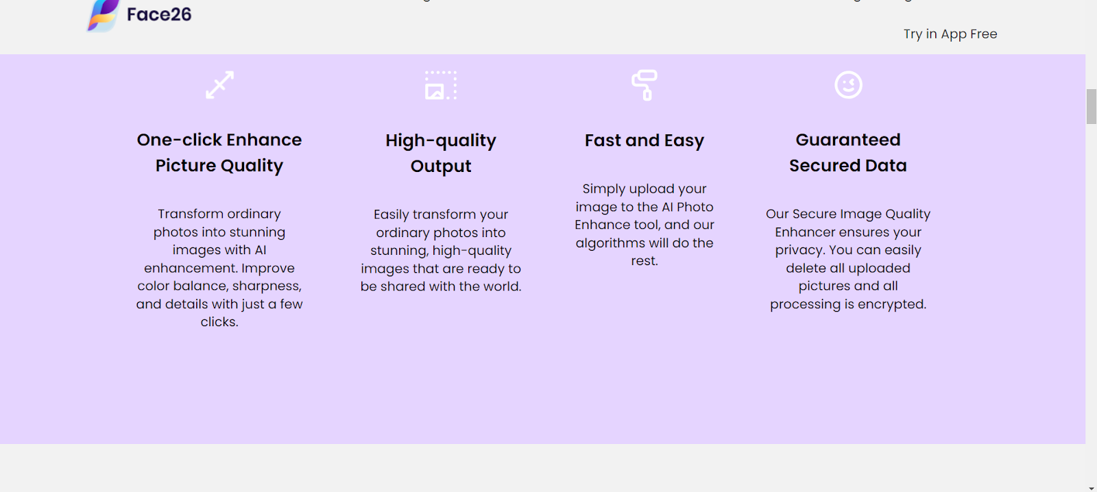 features of photo enhancer tool 