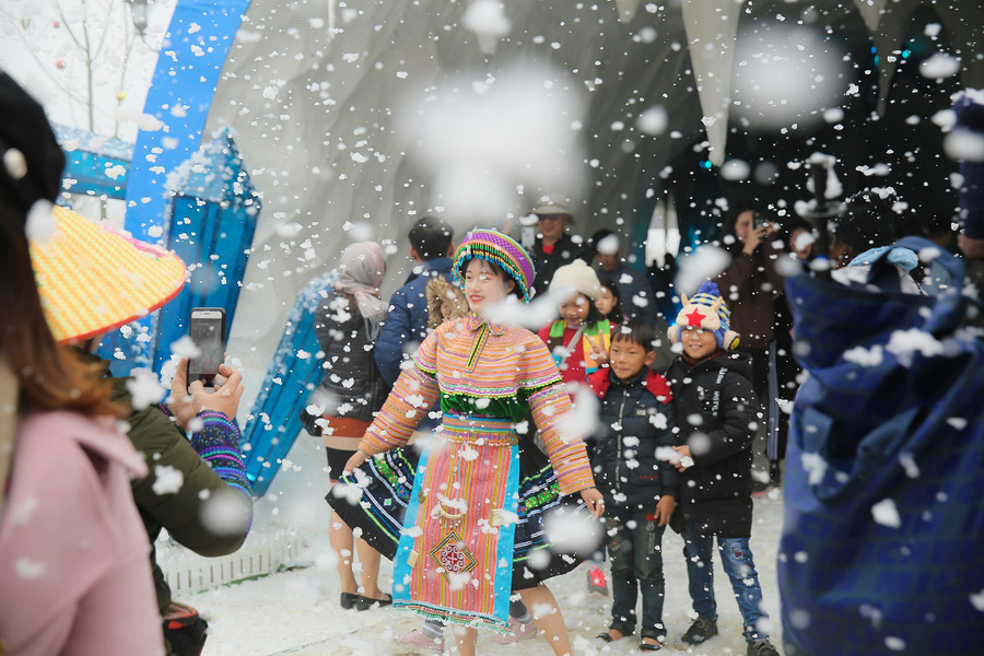 Sapa in the last days of December is immersed in the cold. Source: The Sinh Tourist 22 Bat Dan 