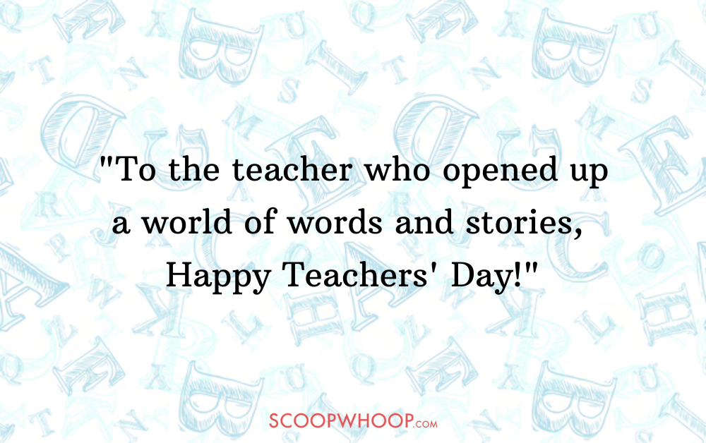 teachers day wishes for english teacher