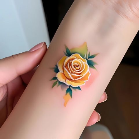 Yellow Rose Tattoo