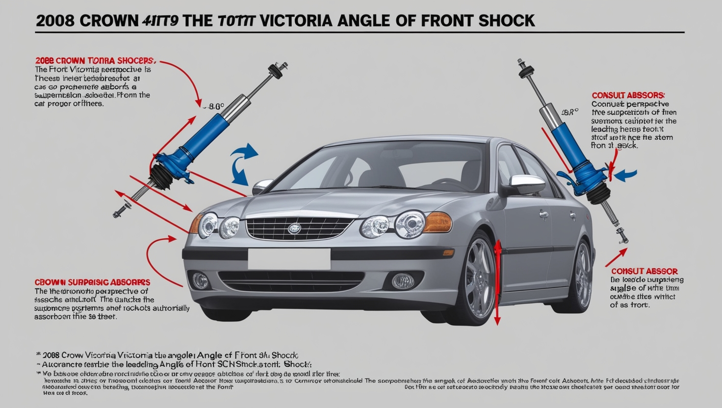 2008 Crown Victoria angle of front shock