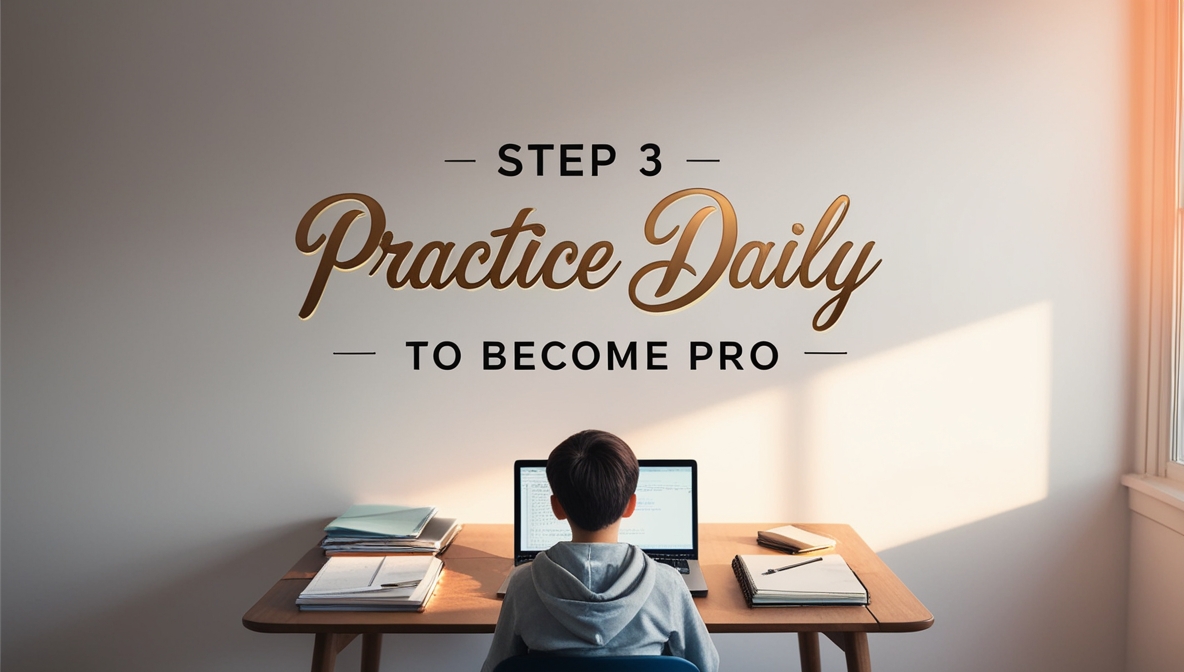 Step 3 - Practice Regularly To Become Pro