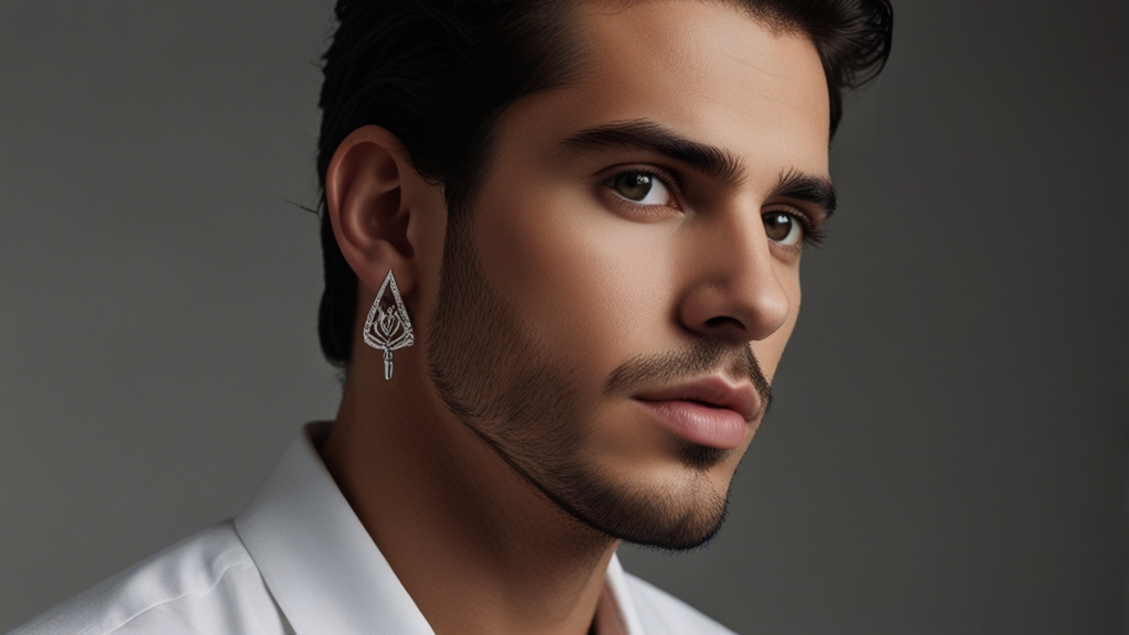 cool men earrings gagas​