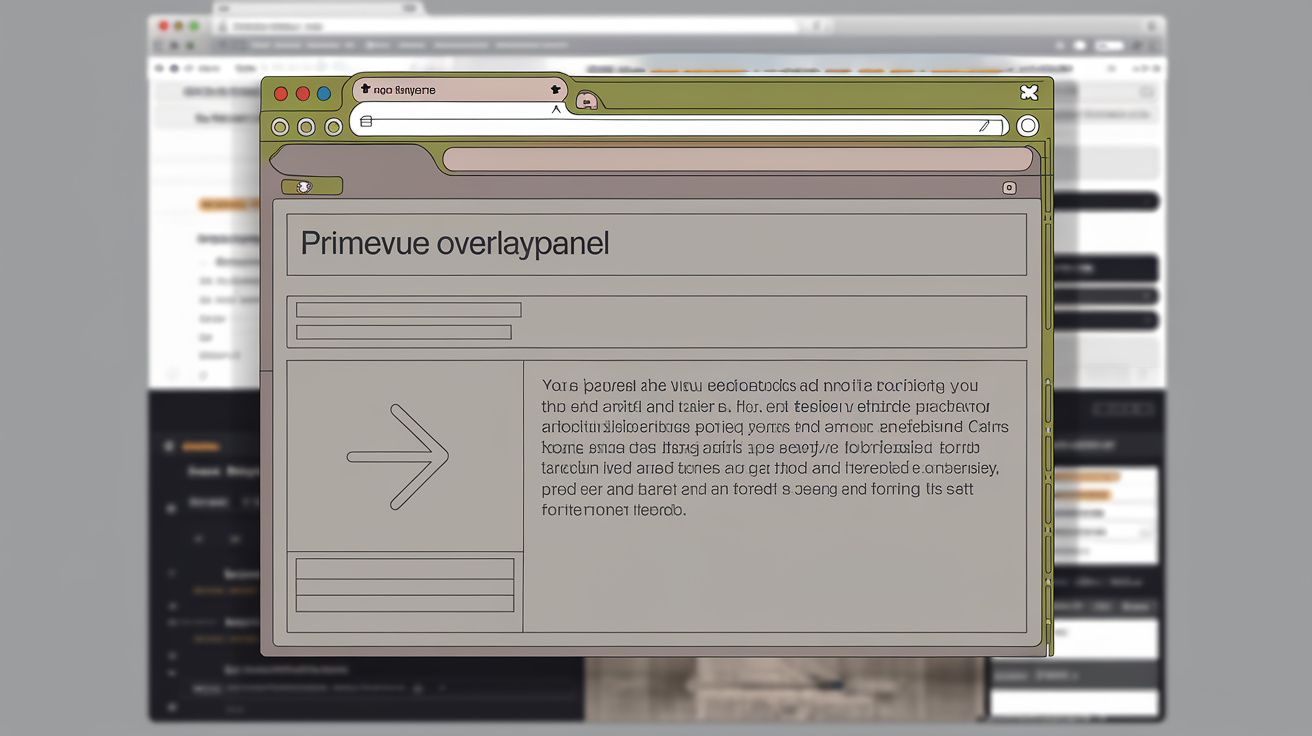 remove arrow in overlaypanel prime vue