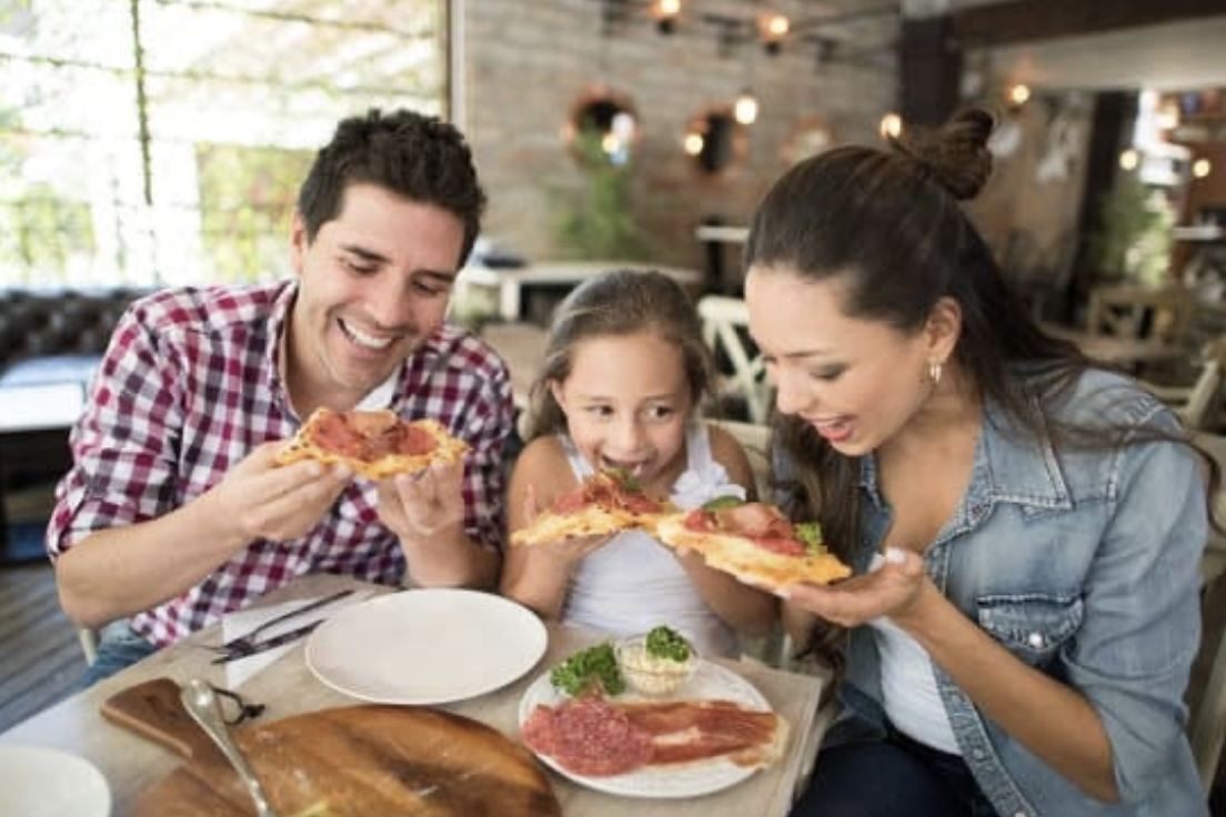 Family Enjoying Food | Stouch Lighting