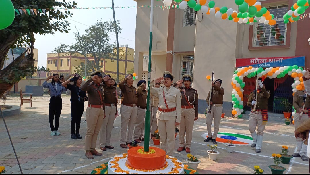 republic day celebration in महिला थाना, दरभंगा