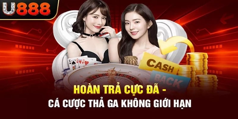 Chương trình hoàn cược siêu hấp dẫn tại khuyến mãi U888