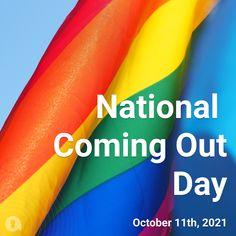 This contains an image of National Coming Out Day design  