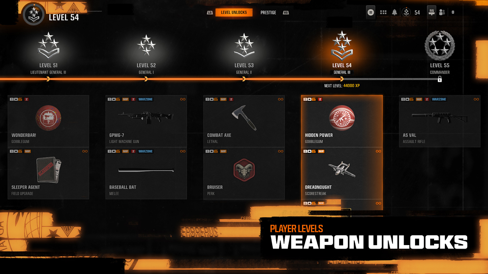 Weapon unlock in BO6